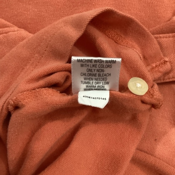 SONOMA short sleeve polo woman’s size large dark peach color thicker mat… - Picture 10 of 14